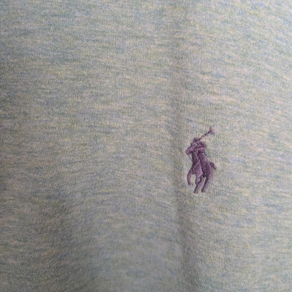 Polo Ralph Lauren Men's XL Green 1/4 Zip Pullover Knit Mock Neck Cotton Viscose